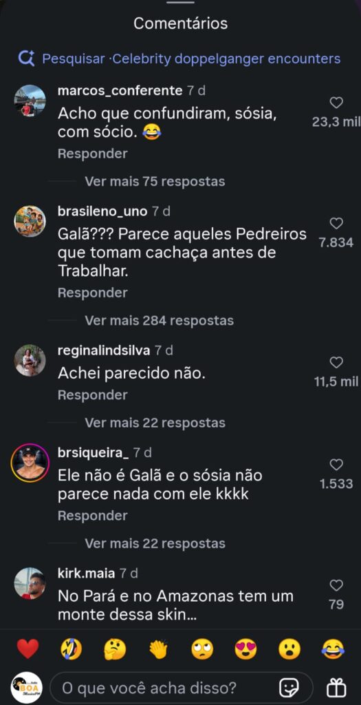 Além disso, o comentário revela como as redes funcionam como um espelho da sociedade — refletindo tanto o que há de melhor quanto o que há de mais conservador e discriminador. Muitas vezes, pessoas reproduzem esses estereótipos sem intenção de ofender, mas a falta de reflexão sobre o que cada rótulo significa acaba causando danos profundos: faz com que pessoas de grupos marginalizados se sintam menos valiosas, menos bonitas ou menos capazes de ocupar espaços de destaque. Nos últimos anos, movimentos sociais, artistas, influenciadores e usuários comuns têm lutado para mudar essa realidade. Há uma crescente conscientização sobre a importância de desconstruir esses padrões, de valorizar a diversidade e de entender que beleza, talento e carisma não têm cor, raça ou origem. Artistas como Xamã, que carregam em sua identidade elementos da cultura negra e periférica, são exemplos de como a definição de “galã” — e de qualquer outro título de admiração — deve ser ampliada e redefinida por todos nós. O episódio no Instagram deixa uma lição importante: cada comentário, cada opinião e cada definição que compartilhamos nas redes tem poder. Ao questionar por que só um perfil específico é considerado atraente ou admirável, ao rejeitar rótulos que reduzem pessoas a estereótipos, estamos contribuindo para uma rede e uma sociedade mais justa e inclusiva. O “galã” não é um modelo único: é todo e qualquer homem que tem talento, caráter e presença — independentemente da cor da pele, dos traços do rosto ou da profissão que exerce. E essa é uma verdade que deve ser compartilhada, defendida e praticada todos os dias, dentro e fora das redes sociais.